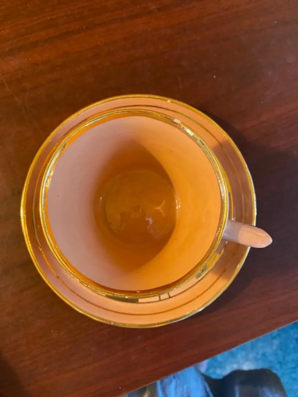 Antique Oaxaca Mexico Teacup and Saucer Signed Brena!